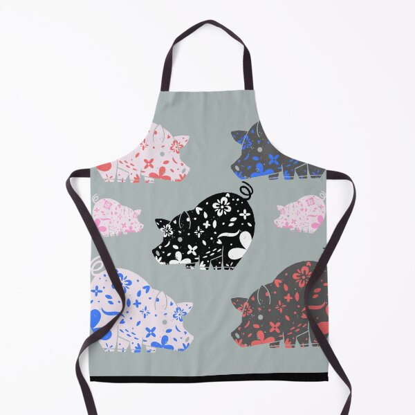 Item preview, Mini Pig Love Flower Pattern designed and sold by jrobdesignz.