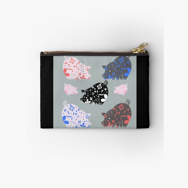 Item preview, Mini Pig Love Flower Pattern designed and sold by jrobdesignz.