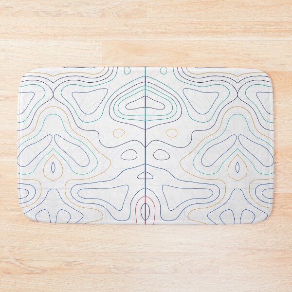 Item preview, abstract colorful topographic map patterns designed and sold by Usoubmaster.