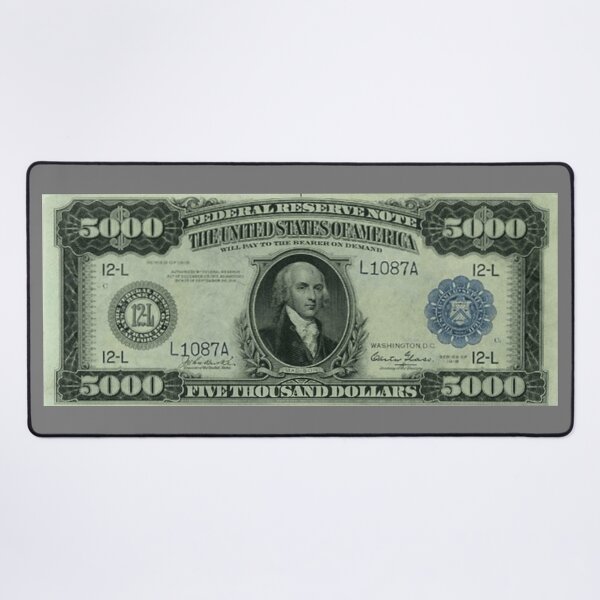 Item preview, $5000 US Dollar Bill, President Madison, Federal Reserve Note designed and sold by Nostrathomas66.
