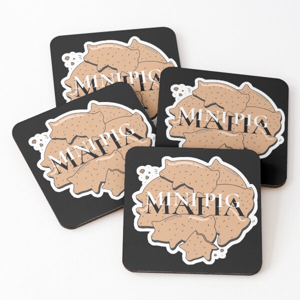 Item preview, Mini Pig Mafia - Pig Shaped Animal Crackers Aka One Tough Cookie designed and sold by jrobdesignz.