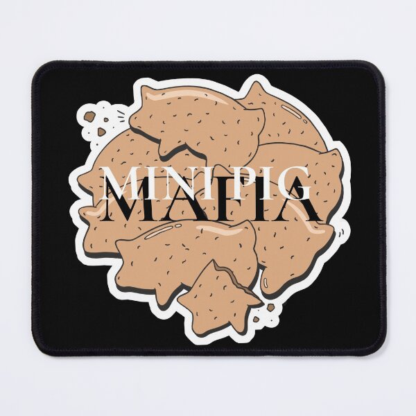 Item preview, Mini Pig Mafia - Pig Shaped Animal Crackers Aka One Tough Cookie designed and sold by jrobdesignz.