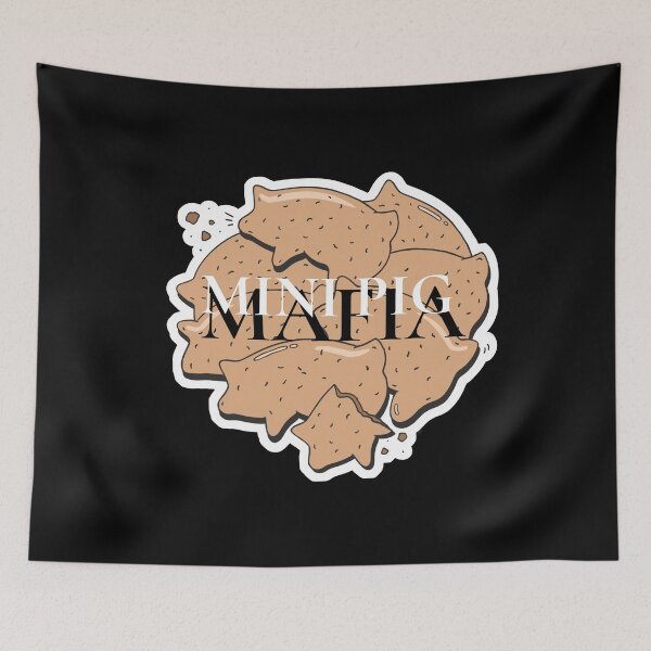 Item preview, Mini Pig Mafia - Pig Shaped Animal Crackers Aka One Tough Cookie designed and sold by jrobdesignz.