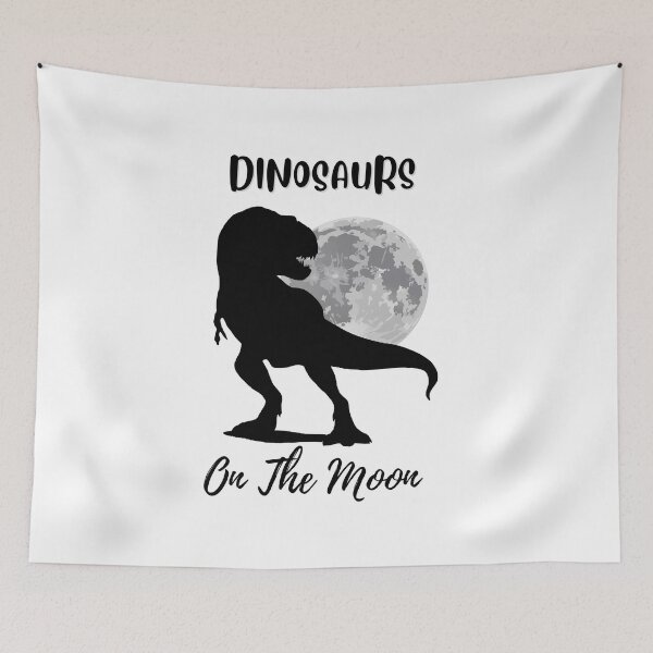 Item preview, Dinosaur on the Moon T-Rex graphic design essential T-shirt  designed and sold by JamesScottArt.