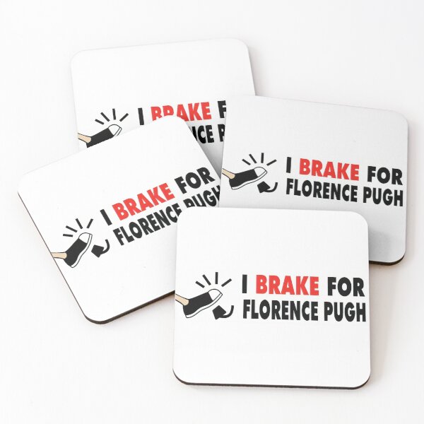 Item preview, i brake for florence pugh bumper sticker designed and sold by rubyslittleshop.