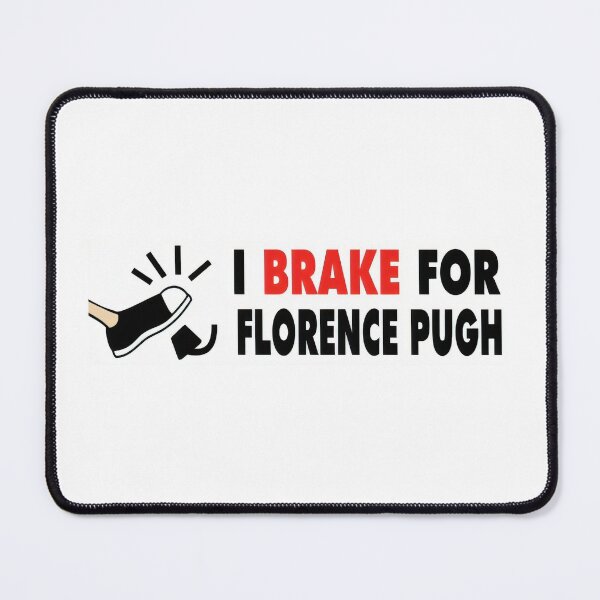 Item preview, i brake for florence pugh bumper sticker designed and sold by rubyslittleshop.