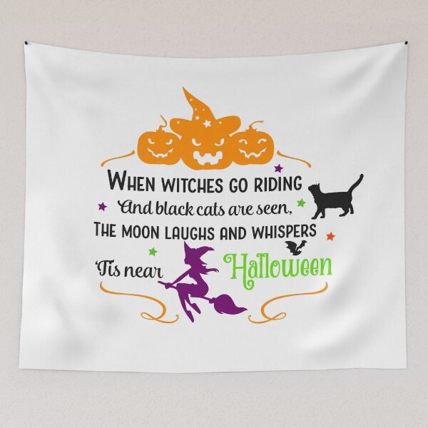 Item preview, Spooky witches go riding Halloween is near quote - men / women/ kids Halloween  designed and sold by Designs Of all kinds.