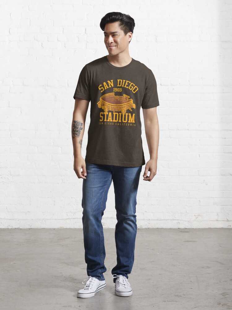 San Diego Padres '69 T-Shirt from Homage. | Brown | Vintage Apparel from Homage.