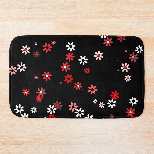 Item preview, Red, White and Black Floral Print Flowers designed and sold by RootSquare.