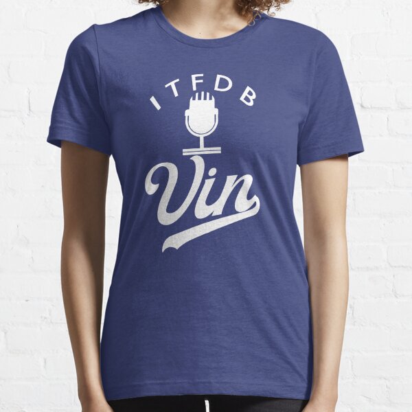 Vin Scully Microphone' Unisex Jersey T-Shirt