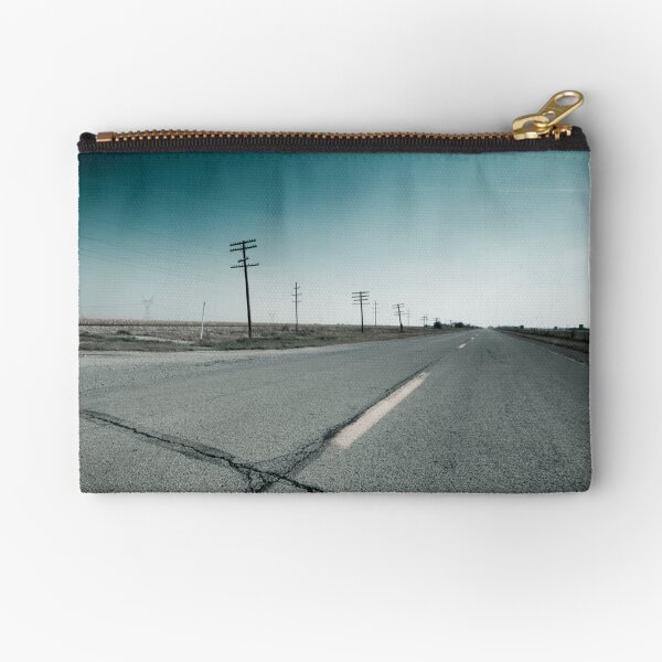 Route 66 near Dwight. Illinois Zipper Pouch