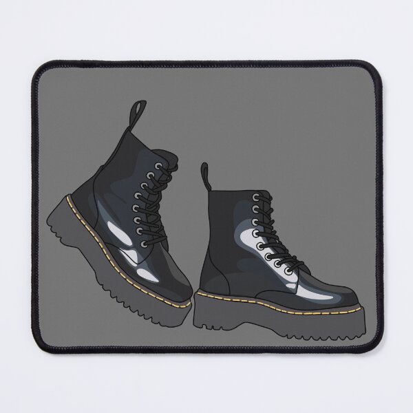 Item preview, Black Combat Boots with Yellow Threading designed and sold by jc-stickers.