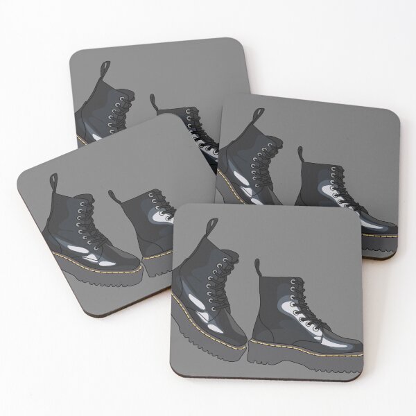 Item preview, Black Combat Boots with Yellow Threading designed and sold by jc-stickers.