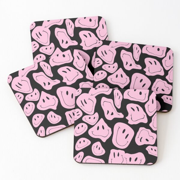 Item preview, Drippy Melting Smiley - Light Pink designed and sold by Art by Amanda.