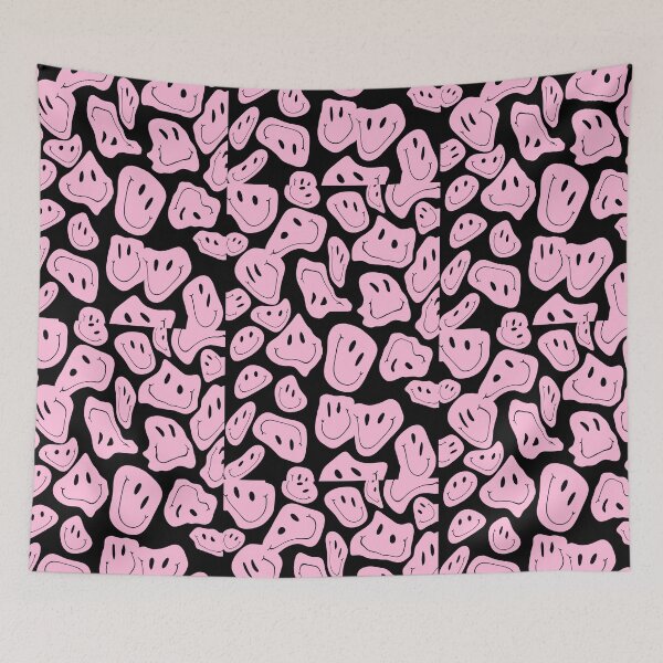 Item preview, Drippy Melting Smiley - Light Pink designed and sold by Art by Amanda.