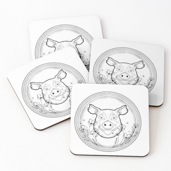 Item preview, Mother Of Pigs - Black Flower Edition designed and sold by jrobdesignz.