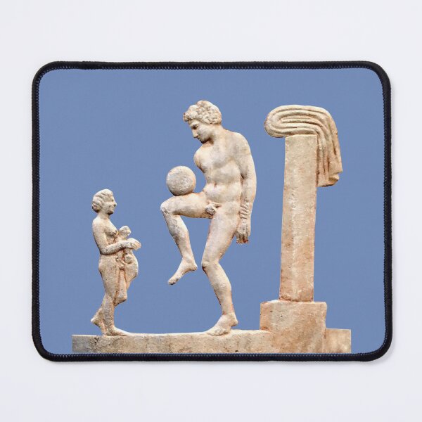 Item preview, Ancient Greek Football/Soccer Player (On Blue) designed and sold by DotorEaon.