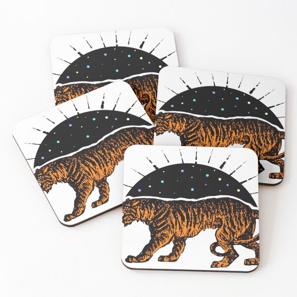 Item preview, Vintage tiger with star filled sky designed and sold by blackdogshop.
