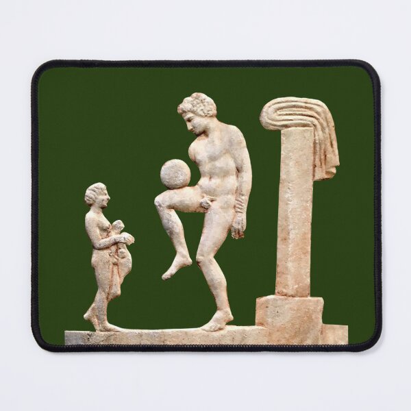 Item preview, Ancient Greek Football/Soccer Player (On Green) designed and sold by DotorEaon.