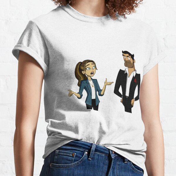 Dessin animé Lucifer et Chloé T-shirt classique