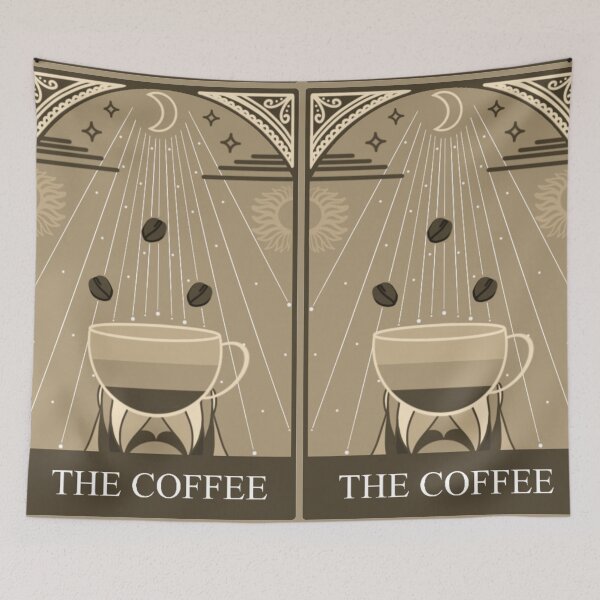 Item preview, Coffee Tarot Card designed and sold by radiantdark.