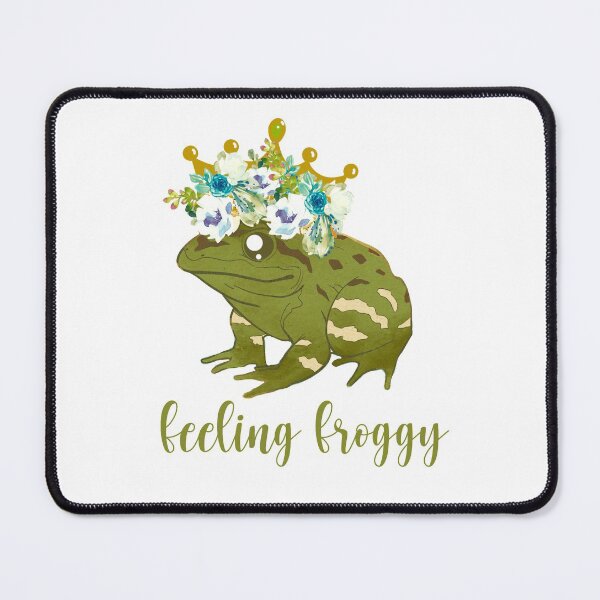 Item preview, FROG-FEELING FROGGY QUOTE FLORAL QUEEN designed and sold by wildwhimsical.
