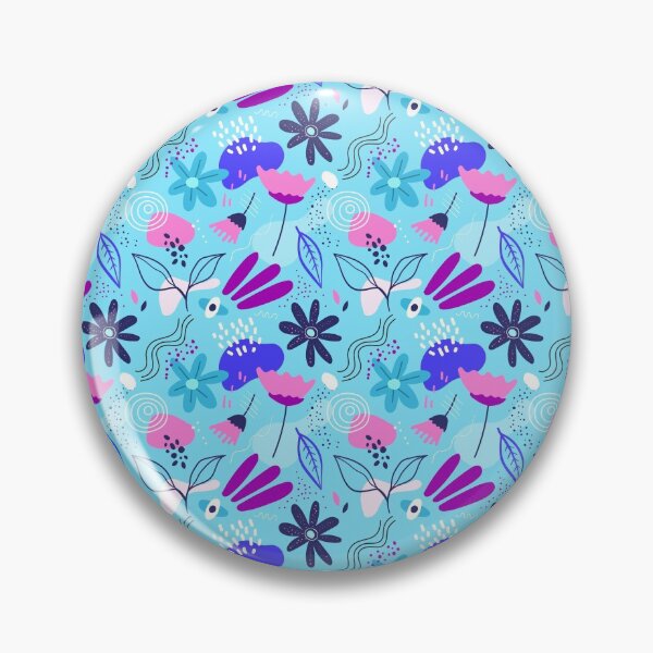 Item preview, Light blue abstract floral pattern. designed and sold by Princessflora.