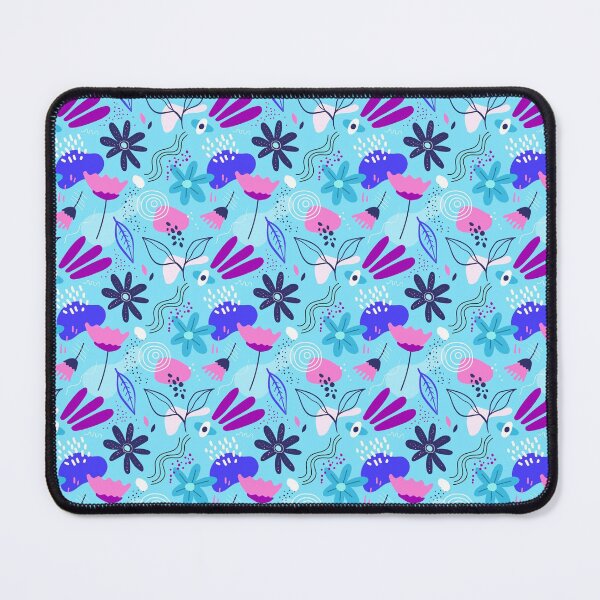 Item preview, Light blue abstract floral pattern. designed and sold by Princessflora.