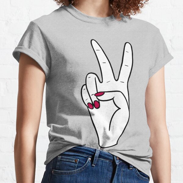 Hand Peace Sign T-Shirts | Redbubble
