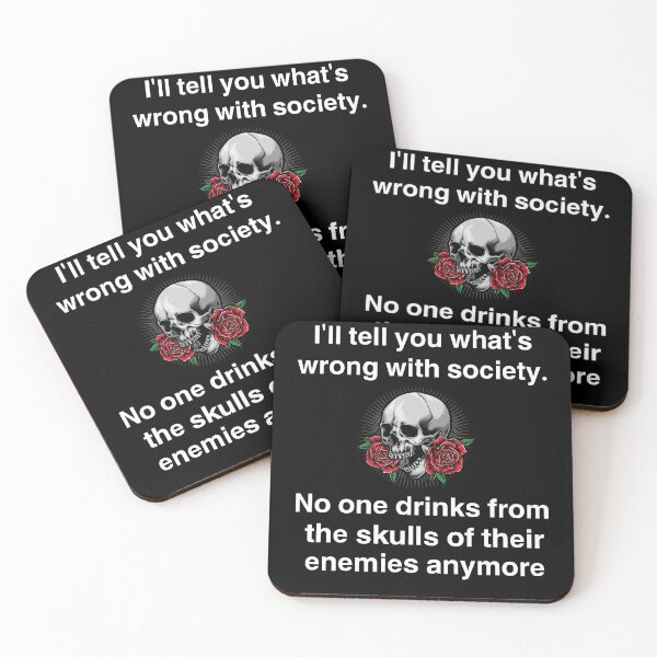Item preview, Wrong Society Drink From The Skull Of Your Enemies , Funny Halloween 2021  designed and sold by YADESING.