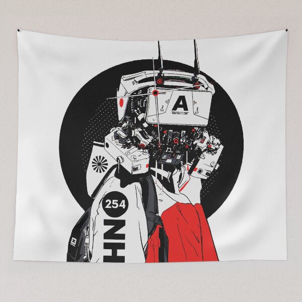 Item preview, Cyberpunk Mecha Cyborg Vaporwave Modern Urban Style designed and sold by OWLvision33.