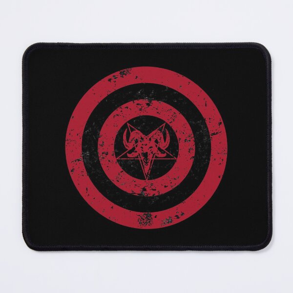 Item preview, Satanic Shield Red Baphomet & Pentagram  designed and sold by Hellbilly Designs.