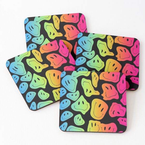 Item preview, Drippy Melting Smiley - Rainbow designed and sold by Art by Amanda.