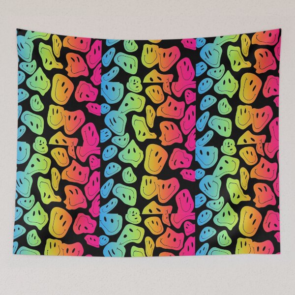 Item preview, Drippy Melting Smiley - Rainbow designed and sold by Art by Amanda.