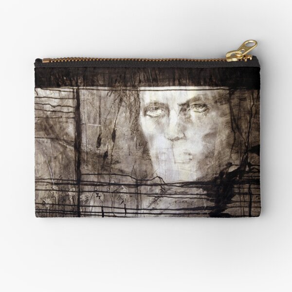 portrait of david robert jones Zipper Pouch