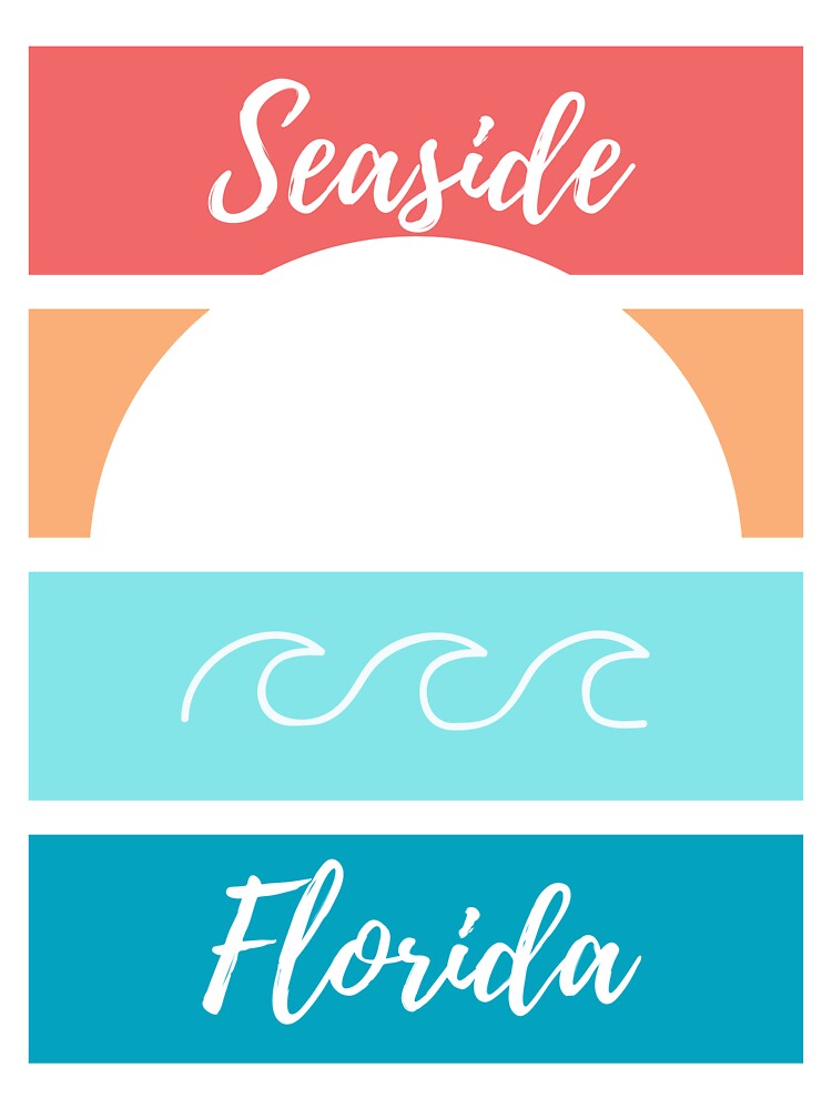 Sticker for Sale mit Küsten Florida von JustPeachyPress