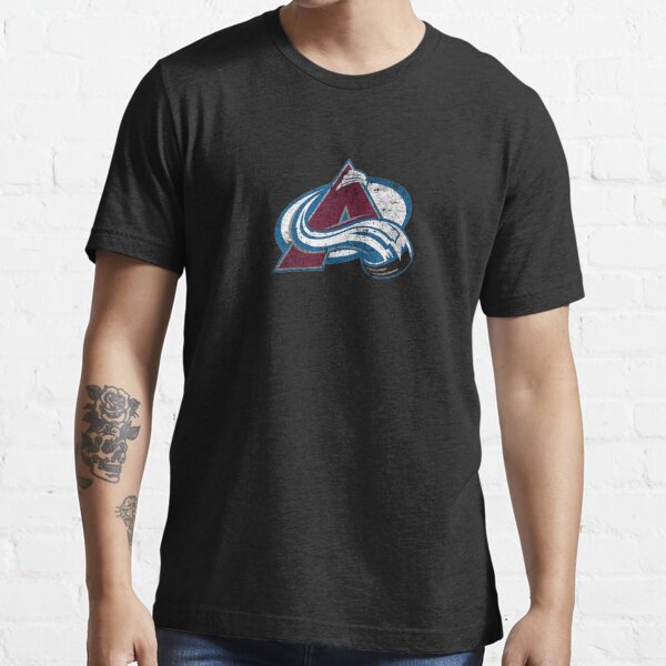 CustomCat Colorado Avalanche 90's Retro NHL T-Shirt Black / S