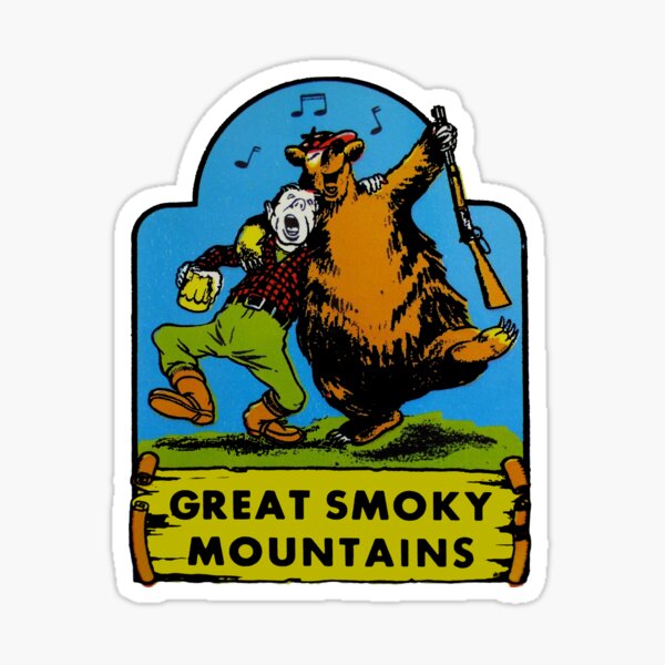 Item preview, Great Smoky Mountains National Park Vintage Travel Decal designed and sold by hilda74.