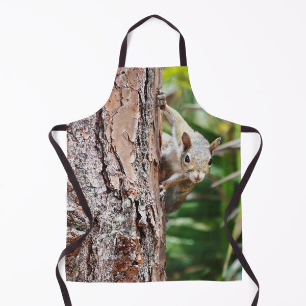 Item preview, Squirrel Peaking Around Tree designed and sold by southernclaydesigns.