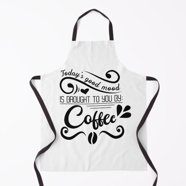 Aperçu de l'œuvre Typographic tshirt today's good mood is brought to you by coffee créée et vendue par marmothel.