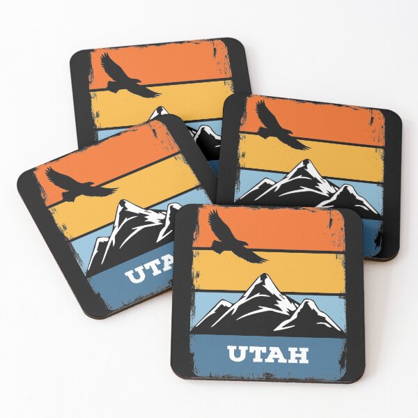 Item preview, Utah Vintage Retro USA American Park Mountain designed and sold by Rustic Valley Studio.