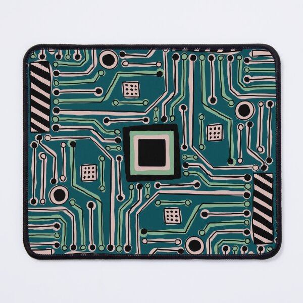 Item preview, Teal and Pink PCB designed and sold by Hodgepodge Bricolage.