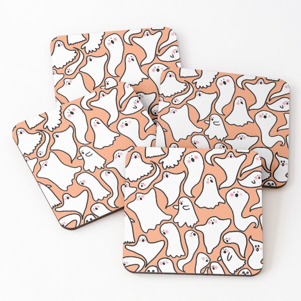 Item preview, Ghosts on orange designed and sold by Zeitgeist-.