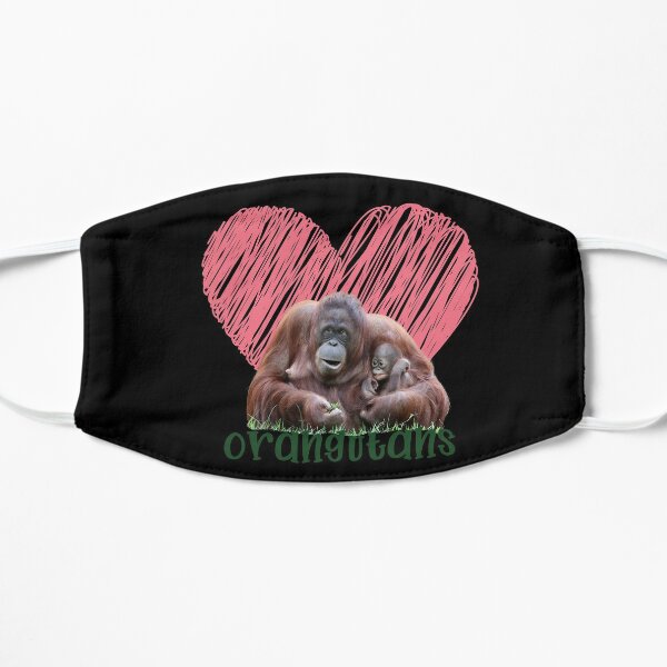 Do you love orangutans?  Flat Mask