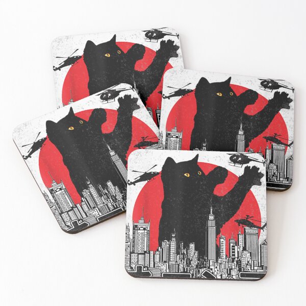 Item preview, Catzilla Japanese Vintage Sunset Style Cat Kitten Lover Essential designed and sold by Kevinstoreaui.