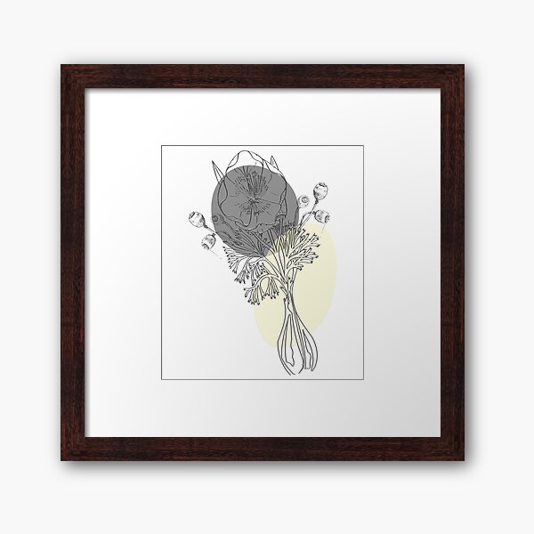 flower poppy california Framed Art Print