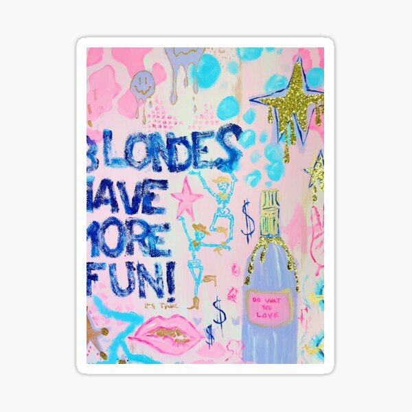 Item preview, Blondes Have More Fun  designed and sold by lilywiik.