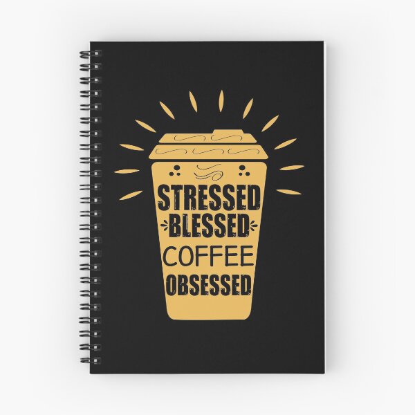 Item preview, Stressed blessed coffee obsessed for coffee lovers retro  designed and sold by HStudioPrints.