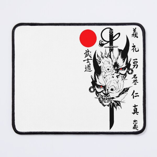 Item preview, Japanese Samurai Demon Mask Traditional Urban Style designed and sold by OWLvision33.