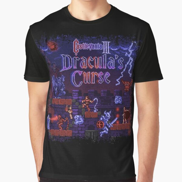 Vista previa del artículo con la obra «Curse Vania Dracula's Castle 3», diseñado y vendido por likelikes.